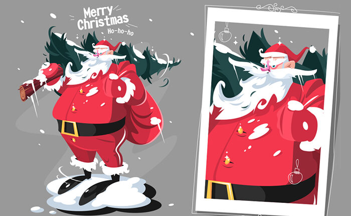 فروش تصویر حرفه ای بابانوئل به همراه PSD | خرید تصویر اصلی