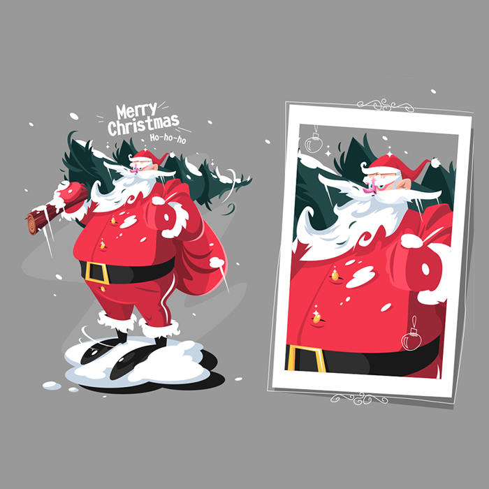 فروش تصویر حرفه ای بابانوئل به همراه PSD | خرید تصویر اصلی